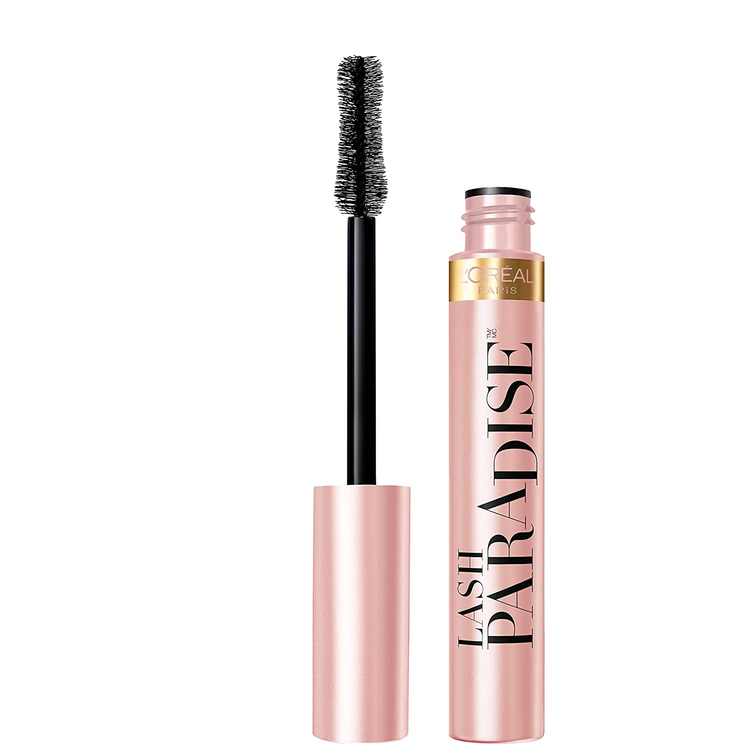 L'Oreal Paris Voluminous Makeup Lash Paradise Mascara, Voluptuous Volume, Intense Length, Feathery Soft Full Lashes, No Flaking, No Smudging, No Clumping, Blackest Black, 1 Count - Image 1